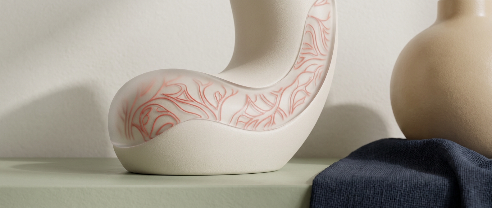 Illustration 3D symbolique de petits vaisseaux sanguins dilatés sous la surface de la peau du visage